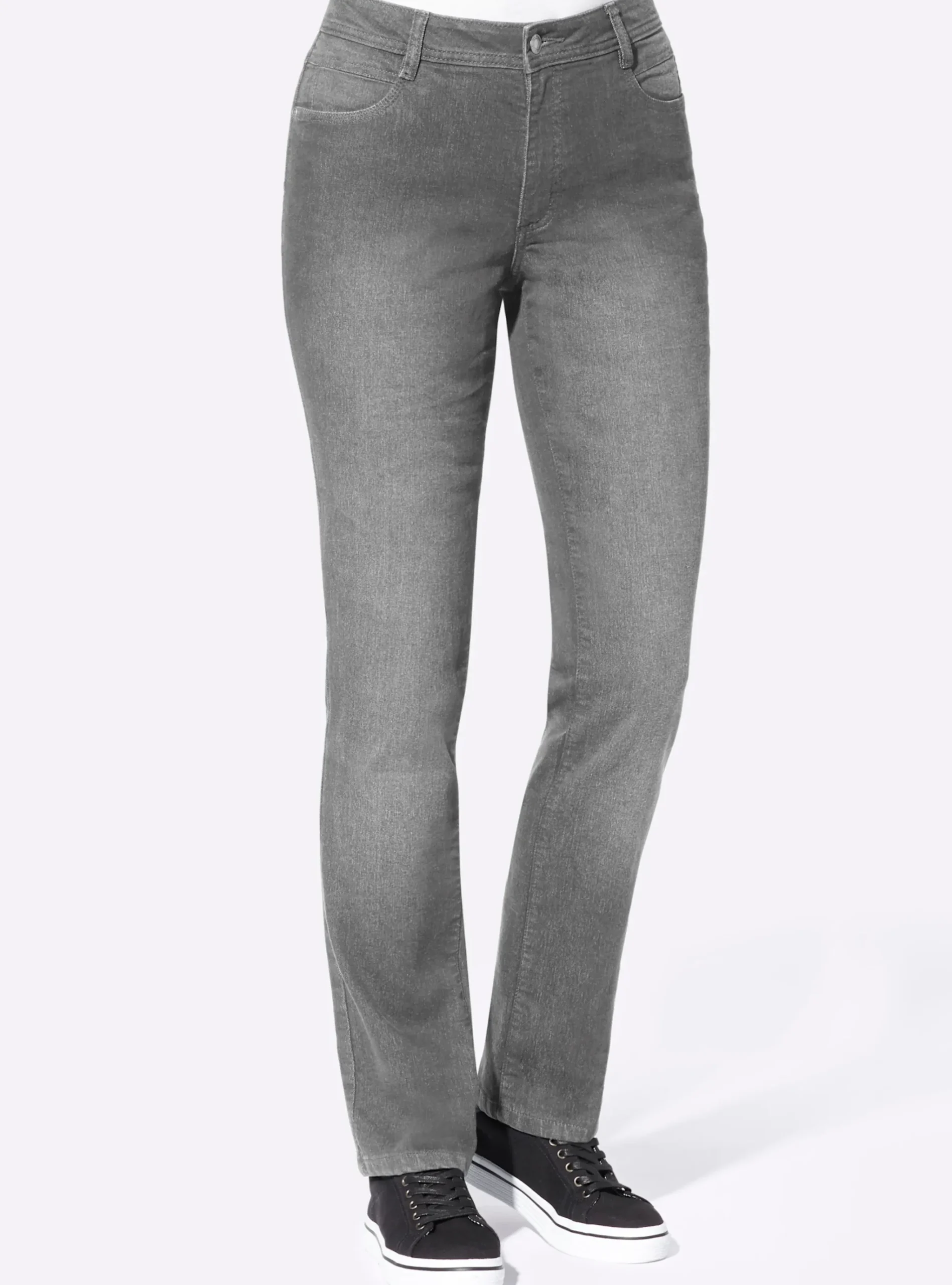 Thermojeans mit kariertem Futter