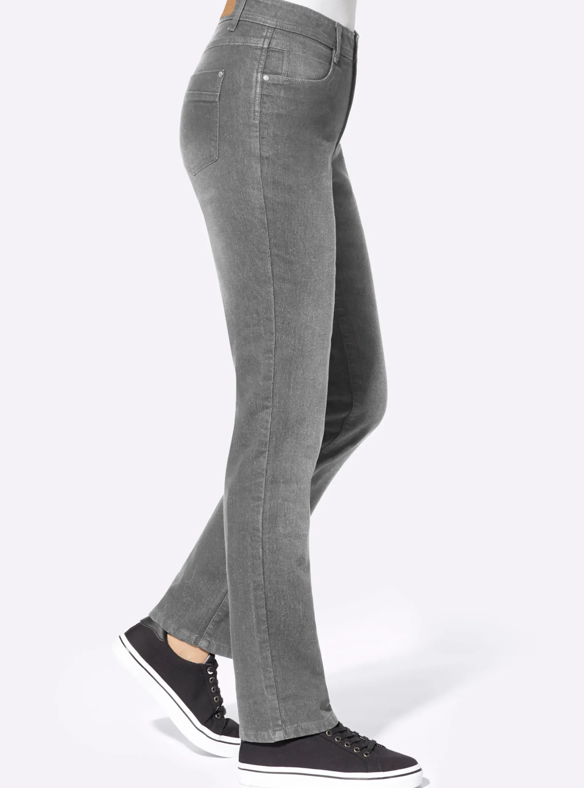 Thermojeans mit kariertem Futter