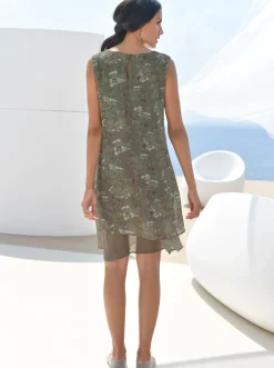 Trägerkleid im Lagen-Look, pflegeleicht