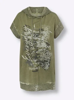 T-Shirt im Oil-dyed-Stil