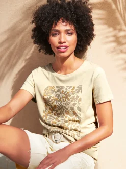 T-Shirt mit Glitzerdetails