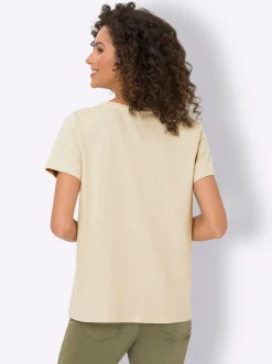 T-Shirt mit Glitzerdetails