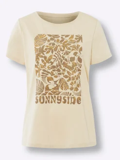 T-Shirt mit Glitzerdetails