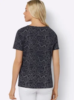 T-Shirt mit Herzchen-Dessin