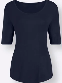 T-Shirt mit zweilagigem Ärmelbündchen