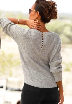 V-Ausschnitt-Pullover