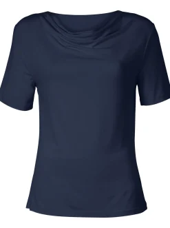 Wasserfallshirt mit kurzen Ärmeln