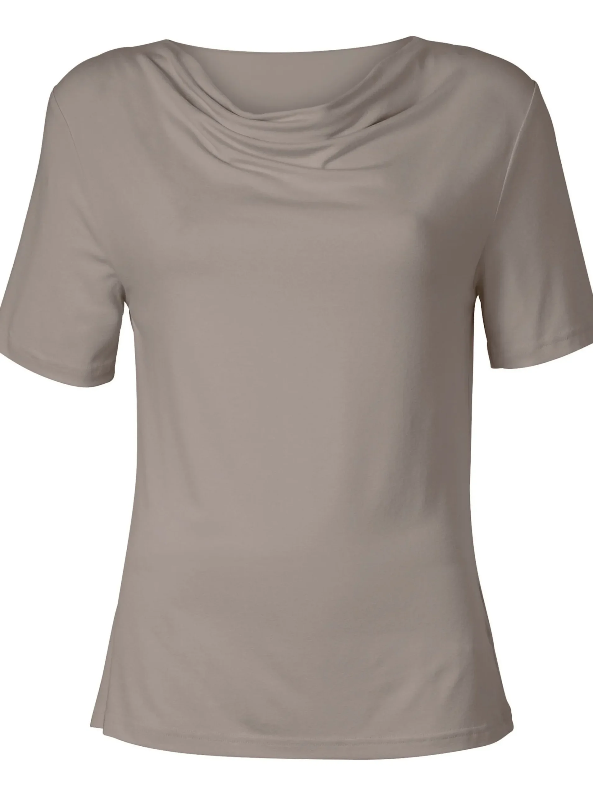Wasserfallshirt mit kurzen Ärmeln