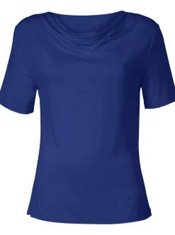 Wasserfallshirt mit kurzen Ärmeln