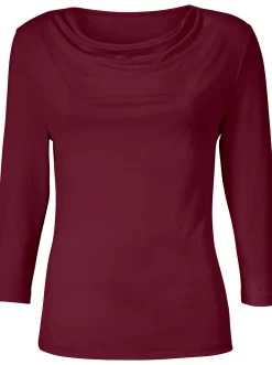 Wasserfallshirt mit 3/4-langen Ärmeln