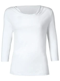 Wasserfallshirt mit 3/4-langen Ärmeln
