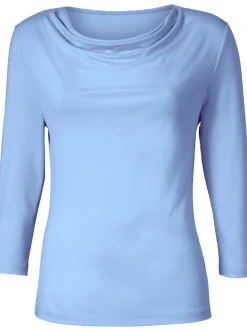 Wasserfallshirt mit 3/4-langen Ärmeln