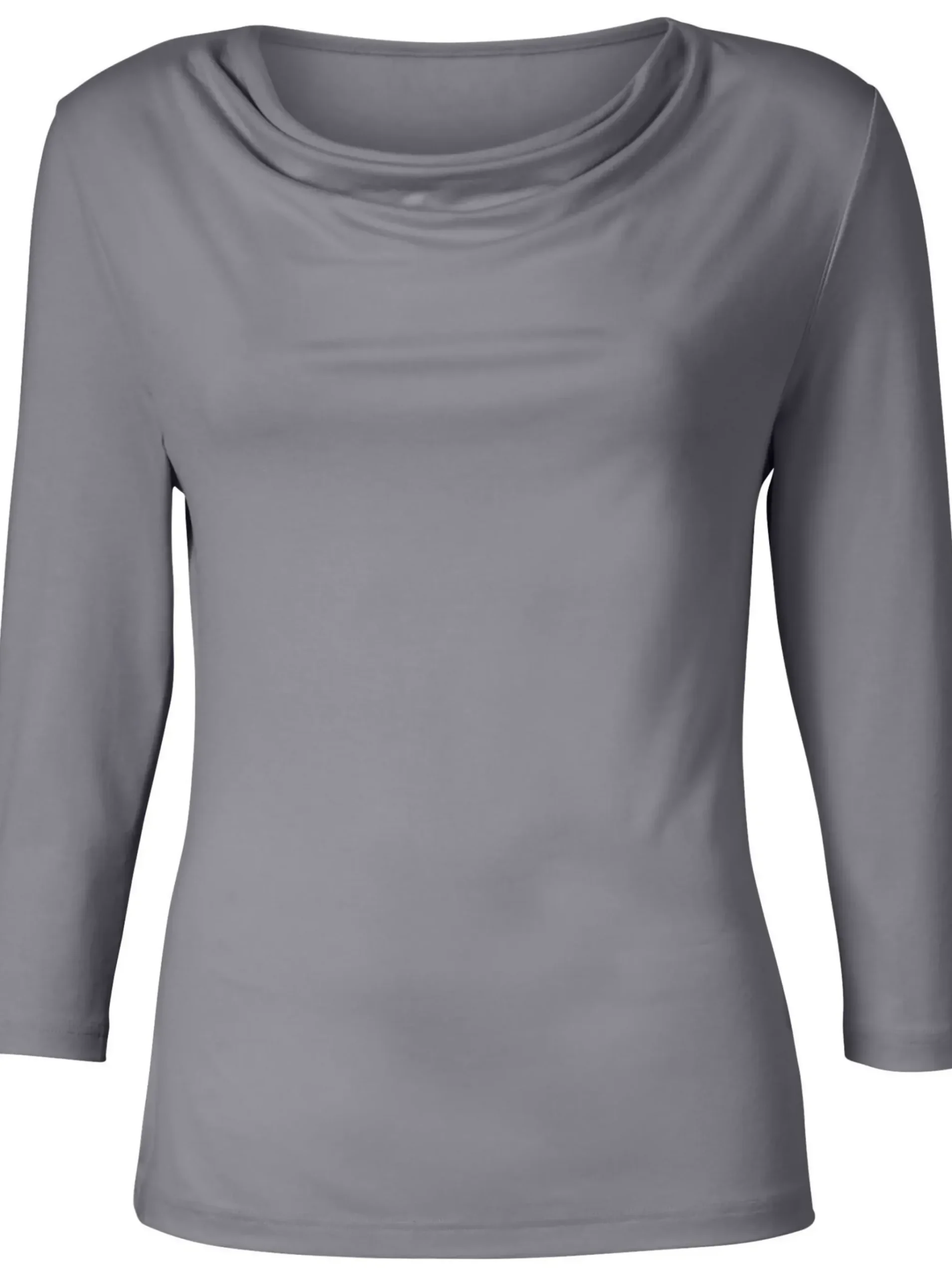 Wasserfallshirt mit 3/4-langen Ärmeln