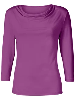 Wasserfallshirt mit 3/4-langen Ärmeln