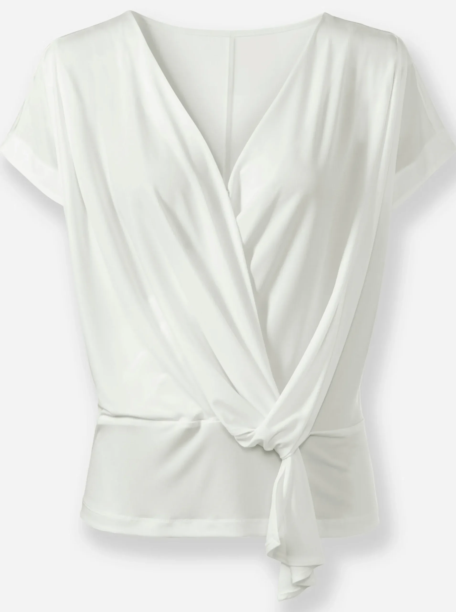 Wickelshirt mit Knotendetail